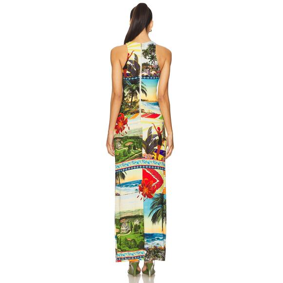 ALICE + OLIVIA Pania Print Sleeveless Maxi Dress - Picture 9 of 12